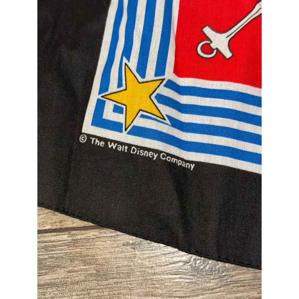 Vintage Disney Mickey Mouse Yacht Club Bandana Scarf Multi Wall Hanging Decor